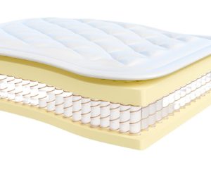 A hybrid memory foam mattress.